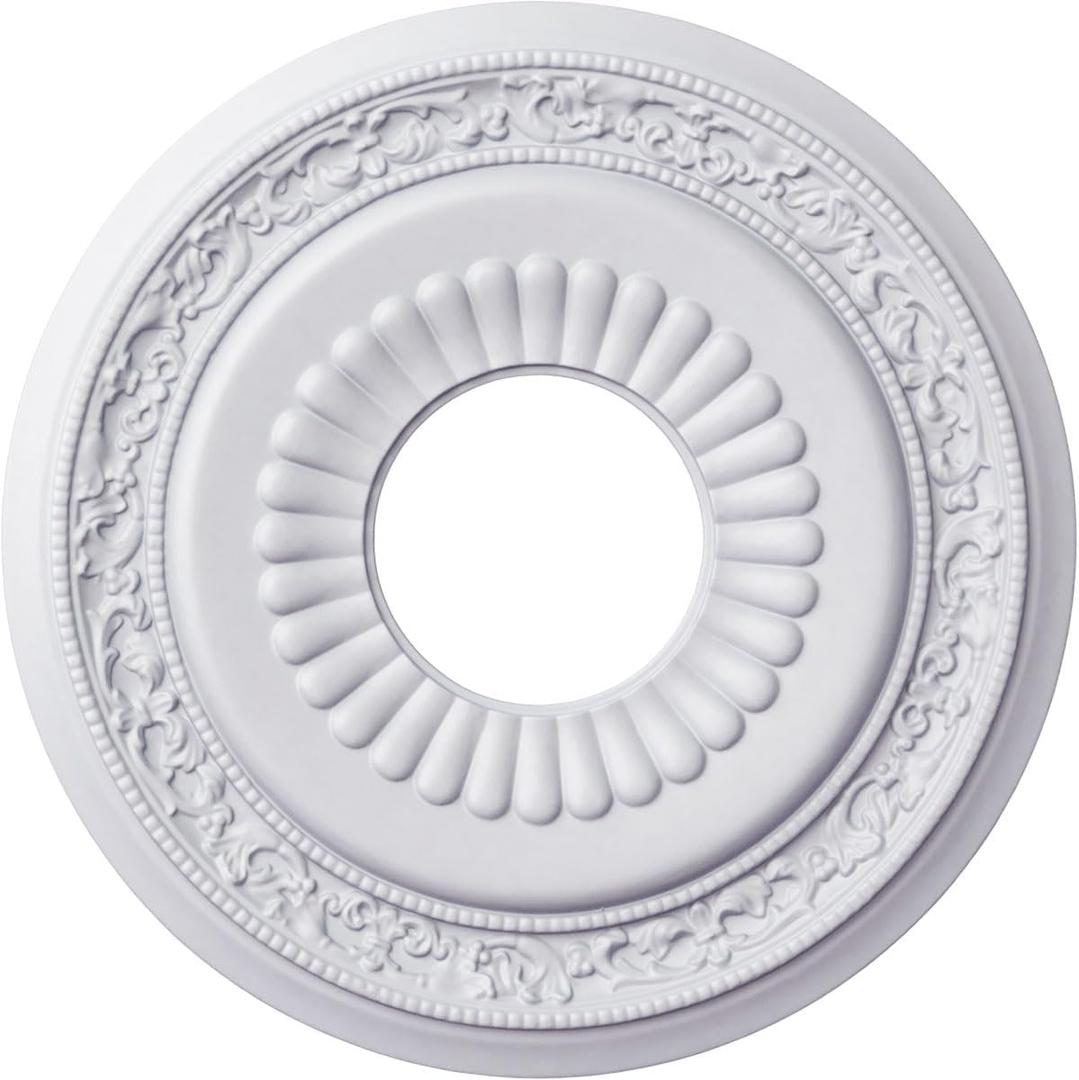 Ekena Millwork CM20LN 20 5/8-Inch OD x 6 1/4-Inch ID x 1 3/8-Inch P Lauren Ceiling Medallion