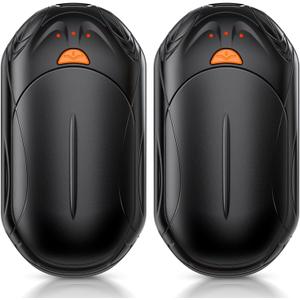 AI Hand Warmers Rechargeable 2 Pack, AI Smart Chips Electric Hand Warmers, 20Hrs Long Safe Heat, Portable Pocket Heater, Gifts for Christmas, Outdoor, Hunting, Golf, Camping Accessories