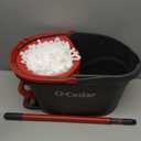 O-Cedar EasyWring Microfiber Spin Mop, Bucket Floor Cleaning System, Red, Gray, Standard