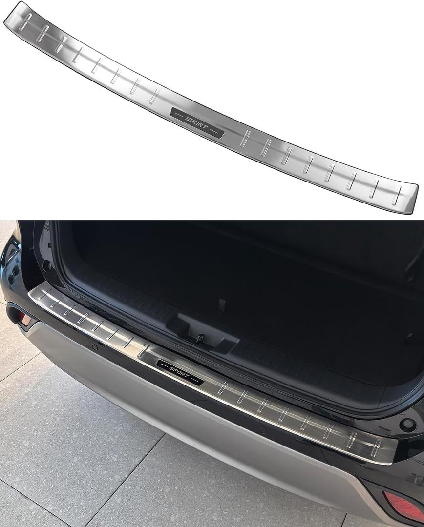 Rear Bumper Protector Fit for Toyota Highlander 2020-2026, for Highlander Hybrid and Gas Accessories 304 Stainless Steel Material Bumper Topper, Silver