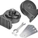 Loud Car Replacement Horn Kit for Toyota, 12V Waterproof Electric High/Low Tone Snail Horn with Upgraded Grille