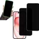 2PCS Glitter Privacy Screen Protector Suit for for iPhone 17Promax/iPhone 16 ProMax, Anti-spy Diamond Bling Shiny Sparkling Tempered Glass Suit for for iPhone 17Promax/iPhone 16 pro max 6.9 Inch