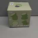 Elevated Ceramic Cat Food Bowl - 5.5" Wide Dish for Whikser Friendly, 6.6" Height for Easy Feeding, Lead & Cadmium Free, Durable Raised Cat Food Bowls, Green