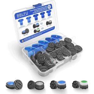 36Pcs Faucet Aerator Kit with 5 Sizes Aerator Key Removal Tools, Replacement Sink Tap Flow Restrictor Inserts for Bathroom and Kitchen, M16.5 M18.5 M21.5 M24 mm