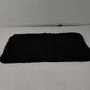 OLANLY Black Bathroom Rug 30x20, Extra Soft Absorbent Chenille Bath Rugs, Rubber Backing Quick Dry, Machine Washable Bath Mats for Bathroom Floor, Tub and Shower, Home Decor Accessories