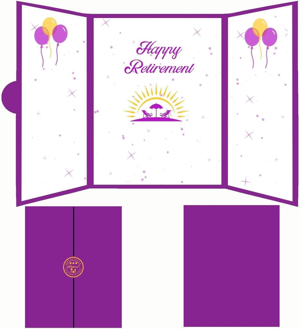 Retirement Guest Book, Happy Retirement Party Decorations for Women Purple Retirement Signature Guest Book Alternatives, Funny Retirement Gifts for Coworkers Retired Party