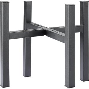 YueTong 2 Pack Indoor Plant Stand for Large Plants, Outdoor Plant Stands Fits 12-16 inch Pot,Adjustable Metal Heavy Duty Planter Stand(Matte Black)