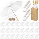 Aodaer Wedding Umbrella Bulk with Foldable Storage Box Auto Open Foldable Umbrellas Windproof Travel Umbrella for Outdoor Activities, Wedding Anniversary Photography