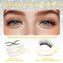 Magnetic Eyelashes with Applicator - CHENSPLEND Upgrade Soft Reusable Lashes + Cat Eye Style, Thick Look No Glue Needed, Easy Wear/Remove Magnetic False Lash Kit (CK03)