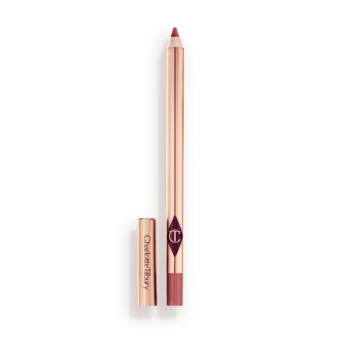 Charlotte Tilbury Lip Cheat Lip Liner Pencil - Gives Lips a Fuller-Looking, Defined Pout - Enriched with Jojoba Oil & Hyaluronic Acid - Waterproof, Smudge-Proof & Transfer-Proof (Pillow Talk Medium - warm berry pink)