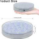 LARDUX Led Light Base - 6 Inch Round Display Pedestal Light Stand Plate Flat for 3D Crystal Cube Glass Art Acrylic Statues - USB Charge or Battery Powered