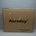 Aureday 22" Big Ring Light with 72" Sturdy Tripod Stand and Sandbag, 65W Large Studio Ringlight with Remote & Phone Holders for Photography/TikTok/YouTube/Tattoo/Barber/Video Recording (BLACK)