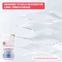 IDEATECH 12Pack Vacuum Storage Bags with Electric Pump, Jumbo Vacuum Seal Bags for Clothing, Bedding & Blankets, Heavy Duty Compression Space Saver Bags with Airtight Seal, Seasonal Storage-4M+4L+4XL