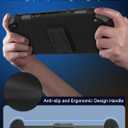 Grip Case for Nintendo Switch 2 (2025), Protective Case with Ergonomic Grip, Include Detachable Front Shell Face Cover, Bracket and Strap