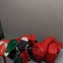 10.5 FT Animated Christmas Inflatables Santa Claus on Airplane, Santa Claus on Helicopter with Merry Christmas Banner, Xmas Blow Ups Outdoor Decorations for Yard Garden Lawn Holiday Home Party Decor