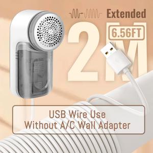 iRUNTEK Wired Fabric Lint Remover, Plug-in Lint Shaver and Brush 2 in 1,Sweater Defuzzer for Removing Fuzz, Lint Balls, Pills, Bobbles from Clothes, Furniture, Carpet & Couch