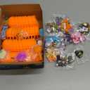 Adisher Halloween Party Favors,12Pcs Mochi Squishy 12Pcs Building Blocks and 24Pcs Pumpkin Boxes, Goodie Bag Fillers Classroom Prizes Trick or Treat Halloween