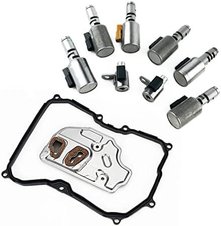 09G321370 09G 325 429A 09G 8pcs Transmission Solenoid Valve Filter Gasket Kit Set Compatible with V-W Beetl-e Jett-a Rabbit Gol-f 2.5