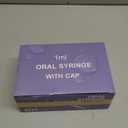 50 Pcs 1ml Syringes with Caps Oral Dispenser Individually Sterile Wrapped for Medicine Dropper, Colostrum Collect Feeding Pets, Liquid