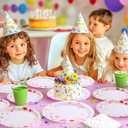 Wildflower Party Decorations,Floral Baby Shower Birthday Tableware Decorations, Wildflower Plates and Napkins for Summer Picnic Wedding Tea Party,Serve 25 Guests