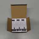 KOR (Pack of 6) Clear European Base (E14) Torpedo Tip 120V Chandelier Bulbs - Straight Tip (25)