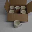 AmorArc 16oz Coffee Mugs Set of 6, Large Ceramic Coffee Mugs for Man, Woman, Dad, Mom, Modern Coffee Mugs with Handle for Tea/Latte/Cappuccino/Cocoa. Dishwasher&Microwave Safe, Light Beige