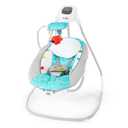 Baby Einstein Ocean Explorers Musical Compact, Lightweight Baby Swing, 6-Speed Multi-Direction, Vibrations, Music, Sounds, 0-9 Months - Grey (Gray)