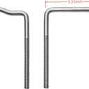 Boat Trailer Guide-ons, 40"/48" Adjustable, 2PCS Rustproof Electro-Galvanized Steel Trailer Guide ons, Trailer Guides with PVC Pipes, for Ski Boat, Fishing Boat, Sailboat Trailer