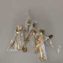 Sieral 9 Pieces Leaf Coffee Spoons, Mini Serving Tongs and Appetizer Forks Stainless Steel Sugar Cube Tongs Dessert Spoons Metal Dinner Forks for Dessert Coffee Tea (Gold)