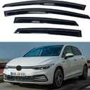 IG Window Visors Fit for 2015-2021 Volkswagen Golf, Out-Channel Rain Guards Vent Wind Deflectors 4PC, Car Accessories for 15-21 VW Golf (5-Door Only)