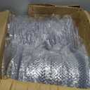 Hoolerry 100 Pack Clear Charger Plates Bulk 13 Inch Acrylic Round Dinner Charger Plates Beaded Frosted Grain Dinner Decorative Dishes for Wedding Party Events Home Kitchen Tabletop(Clear,Beads), approx. 13 inch