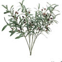 SHACOS 4 PCS 28 inch Artificial Olive Branches for Vases Greenery Olive Stems Faux Tree Branch Twig for Home Wedding Shop Office Garden Decor DIY Floral Crafts