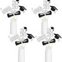 3 x 24Pcs Silver 2026 Graduation Centerpieces Sticks, Graduation Party Centerpieces for Tables Silver Graduation Table Centerpieces 2026 for Graduation Table Decorations 2026 Silver