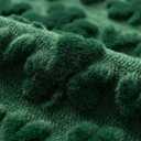 Artoid Mode Green Soft Plush Faux Fur Jacquard Heart Clover St. Patrick's Day Table Runner, Seasonal Kitchen Dining Table Decoration for Home Party Decor 13x72 Inch