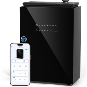Essential Oil Diffuser - HVAC System, 5500 Sq.Ft Waterless Diffuser, Whole House & Aromatherapy Diffuser, Oil Diffuser for Office Home Large Room, WiFi & Bluetooth App Control, Black