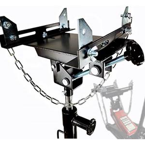 Transmission Jack Adapter 1/2 Ton for Hydraulic Floor Jack Conversion Garage, 1100lbs/0.5T Loading Gearbox Removal Adaptor for Cars, Trucks and Other Vehicles, Black