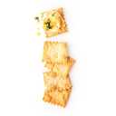 Rustic Bakery Handmade Sourdough Flatbread Cracker Bites - Olive Oil & Sel Gris - Sea Salt Charcuterie Crackers for Cheese Platters or Snacking - Made in California - Pack of 4, 6 Oz Bags (EXP 04/08/27)