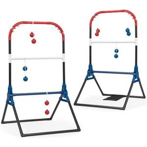 Wild Sports Folding Ladderball Set - Lightweight and Portable Outdoor Game - Includes 6 Bolos