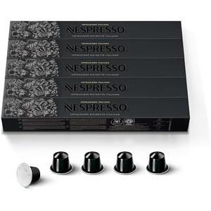 Nespresso Capsules Original Line, Ristretto Intenso, Dark Roast Coffee, 50 Count Coffee Pods
