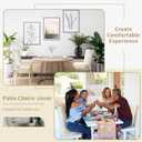 Tudomro 4 Pcs Outdoor High Back Chair Cushion Covers (Not Includes Cushion) Waterproof Patio Replacement Rocking Chair Slipcover Seat Pad Cover with Tie for Furniture (Beige,44'' X 21'')