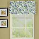 Today's Curtain Portsmouth Sailcloth Window Valance, 15-Inch, Blue