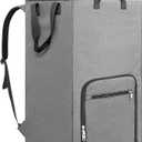 Laundry Backpack Bag, Bukere Extra Large 2 in 1 Laundry Hamper Basket for College Students Dorm Essentials, Adjustable Shoulder Straps, Freestanding Laundry Bag