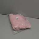 GORGLITTER Women's Fuzzy Off The Shoulder Sweaters Chunky Knit Oversized Long Sleeve Asymmetrical Pullover Tops Outfits (Pink)