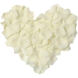 1000 Pcs Artificial Silk Rose Petals Decoration Wedding Party Color Ivory
