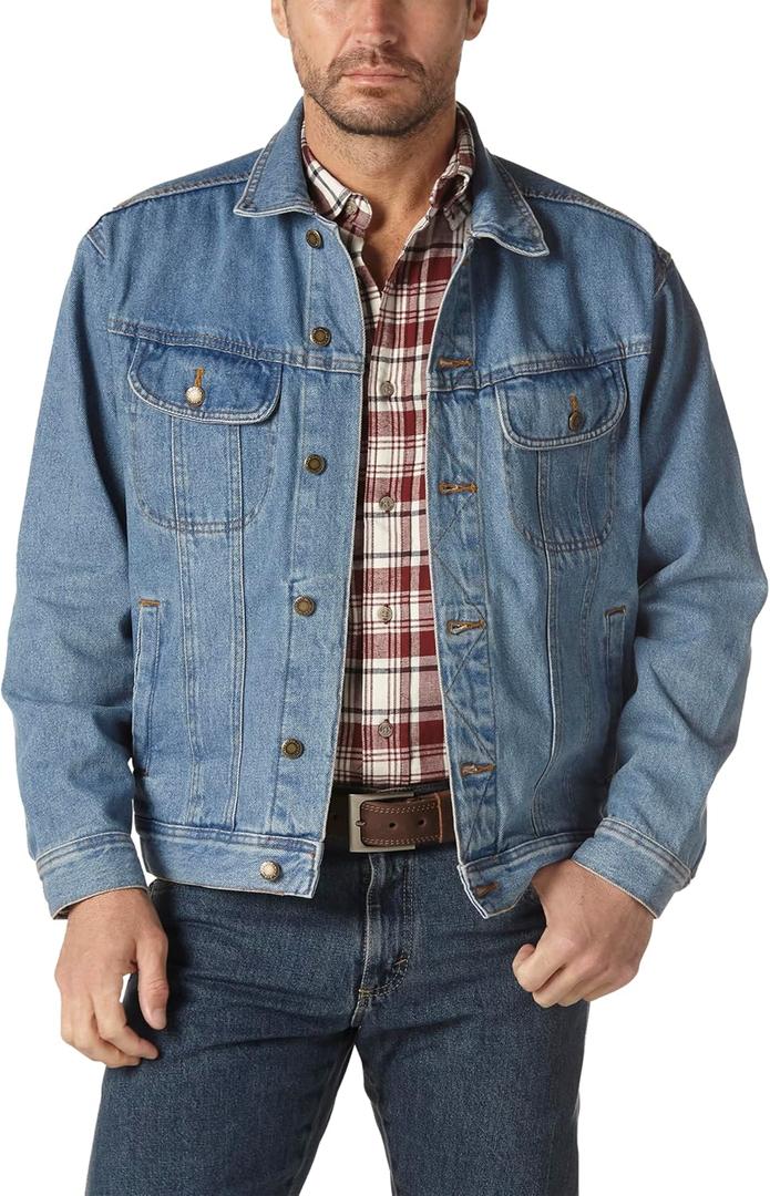 Wrangler Men's Rugged Wear Unlined Denim Jacket 4XL-Large