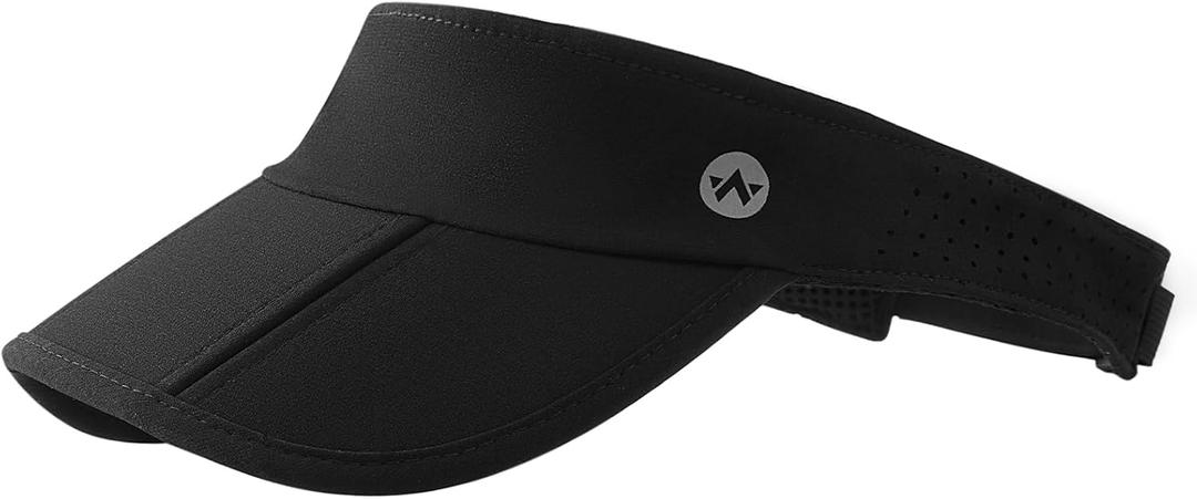 WANDER Sports Sun Visor Hats Adjustable Running Golf Tennis Mesh Folding Cap for Women Men (One Size)
