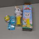 SpringFlower Easter Bubble Wand for Kids, Bubble Maker with LED Light-Up Effect for Girls Boys, Bubble Toy for Easter Party Favor Supplies, Easter Basket Essentials, Easter Basket Stuffers Fillers (Yellow)