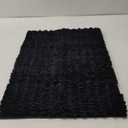 Yimobra Bathroom Rug Mat 24 x 17, Non Slip and Super Absorbent Bath Mat,Machine Washable Quick Dry,Ultra Plush Chenille Shower Rugs for Bathroom Floor Sink Tub and Shower Outside,Black