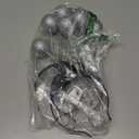 3 Pieces Silver Martian Antenna Headband Alien Headband Boppers Ball Head Boppers for Halloween Party Costume Accessory