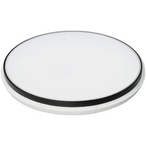 Iron Art Round Shape LED Flush Mount Ceiling Light, Flat Modern Ceiling Lighting, Three-Color Dimming Ceiling Lamp, Acrylic Lamp Shade, Close to Ceiling Light Fixtures
